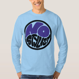 NO STYLIST double purp emblem long sleeve T-Shirt