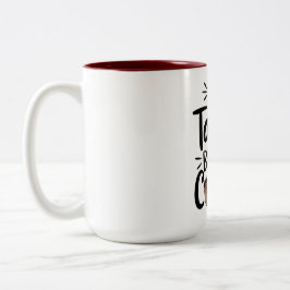 No Talkie Before Coffee T-Shirt Zweifarbige Tasse