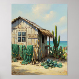 No tene pesca bonaire poster