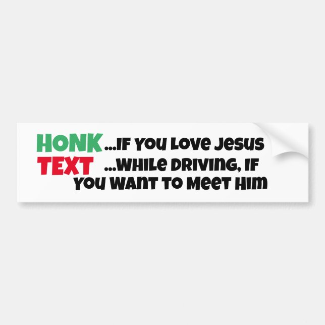 No Texting While Driving, Love Jesus,Safe Driving Autoaufkleber (Vorne)