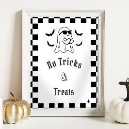 " No Tricks & Leckereien" Boo Funny Baby Showspiel Poster