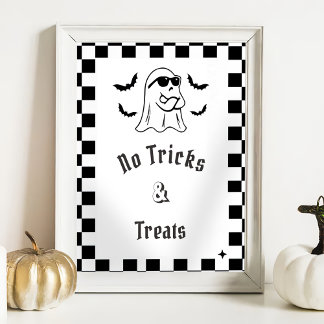 " No Tricks & Leckereien" Boo Funny Baby Showspiel Poster