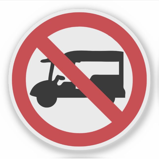 NO Tuk Tuk TAXI ⚠ thailändisches ⚠ Aufkleber (Vorderseite)