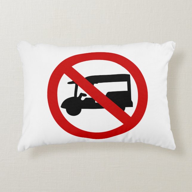 NO Tuk Tuk TAXI ⚠ thailändisches ⚠ Dekokissen (Vorderseite)