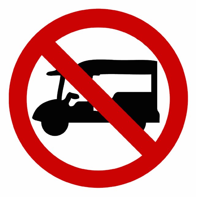 NO Tuk Tuk TAXI ⚠ thailändisches ⚠ Freistehende Fotoskulptur (Vorne)