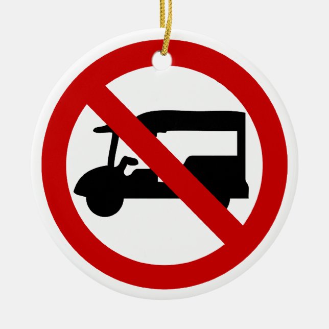 NO Tuk Tuk TAXI ⚠ thailändisches ⚠ Keramik Ornament (Vorne)