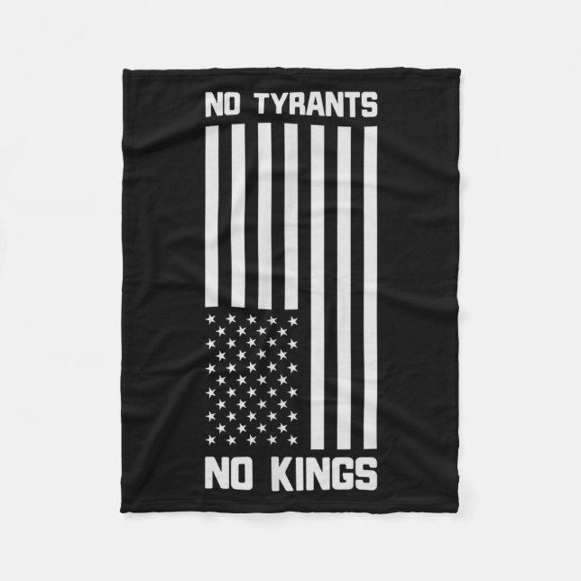 No Tyrants No Kings Funny Litical  Fleecedecke (Vorderseite)