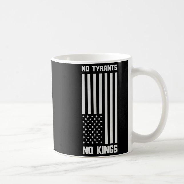 No Tyrants No Kings Funny Litical  Kaffeetasse (Rechts)
