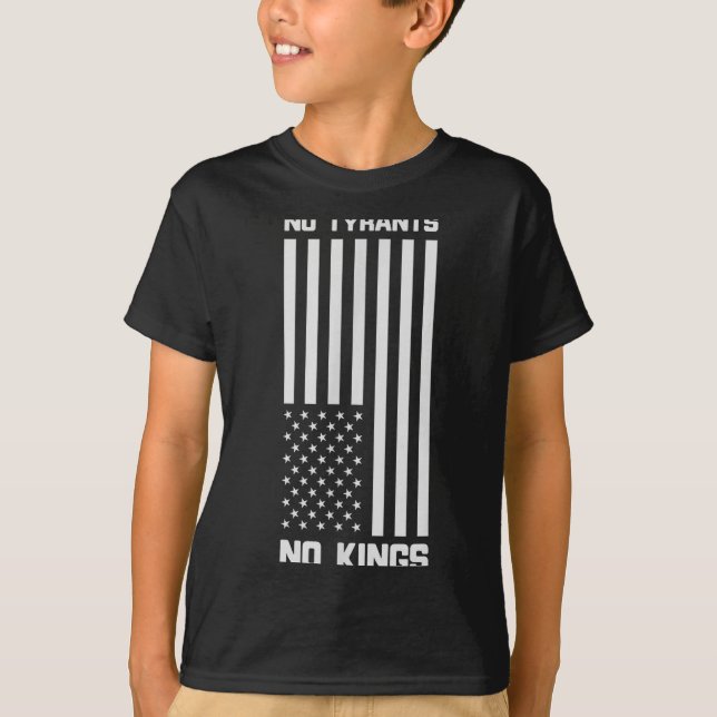 No Tyrants No Kings Funny Litical  T-Shirt (Vorderseite)