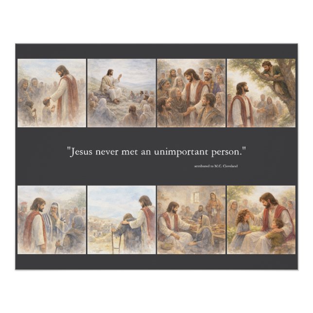 No unimportant person poster (Vorderseite)