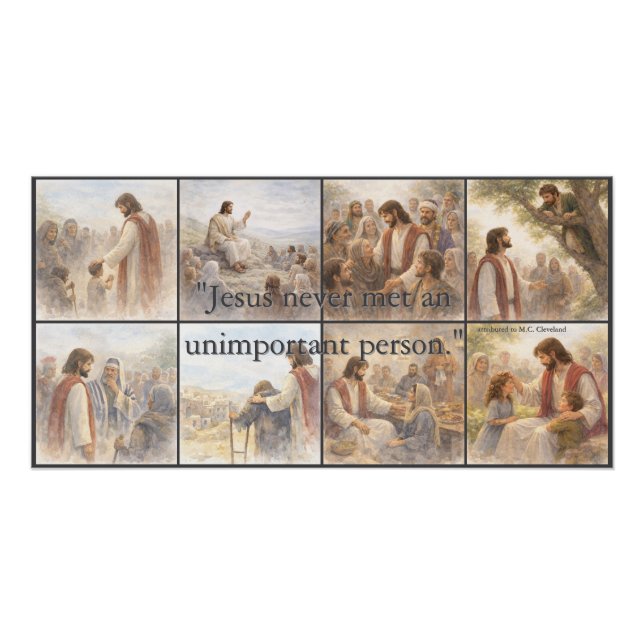 No unimportant person poster (Vorderseite)