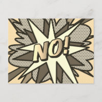 NO Vintag Fun Retro Comic Pop Kunst, Dichtung und 