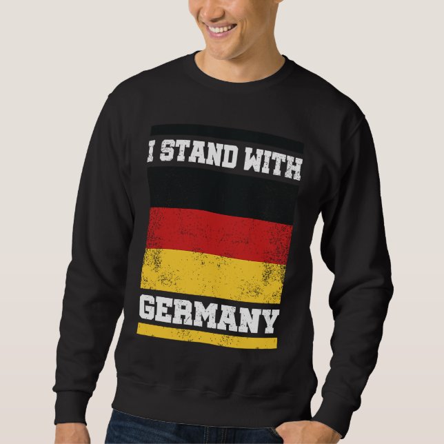 No war in europe I Deutschland Flagge I I stand wi Sweatshirt (Vorderseite)