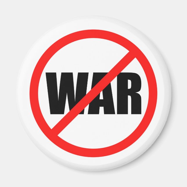 No War Symbol Magnet (Vorne)