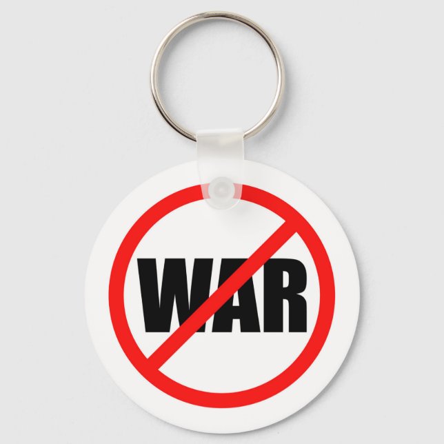 No War Symbol Schlüsselanhänger (Vorderseite)