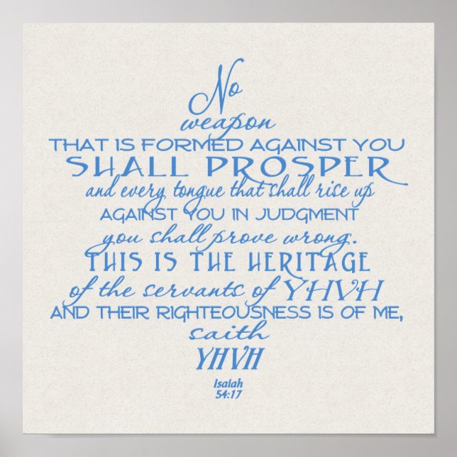 No Weapon Star von David Blue auf Tan Poster (Vorne)