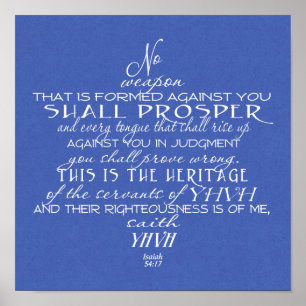 No Weapon Star von David Poster