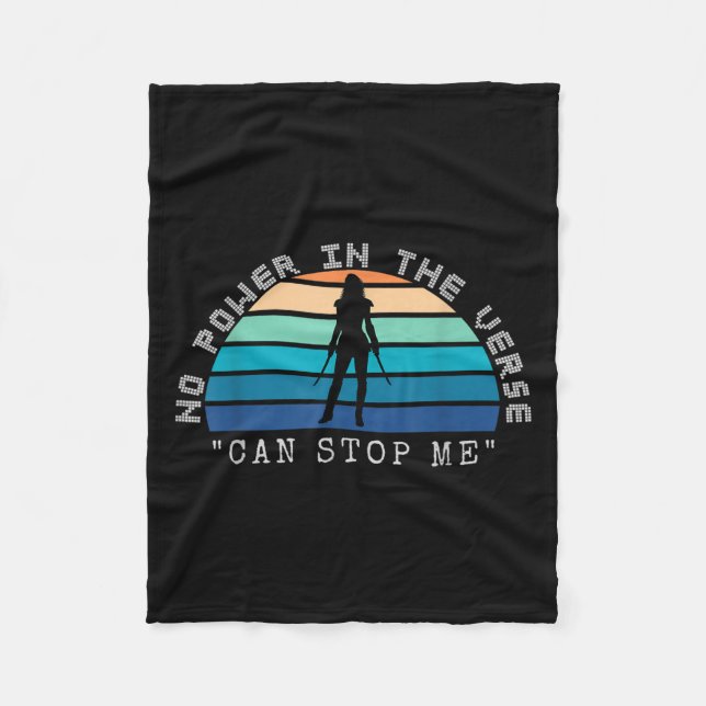 No Wer In The Verse Can Stop Me, Funny Insration Q Fleecedecke (Vorderseite)