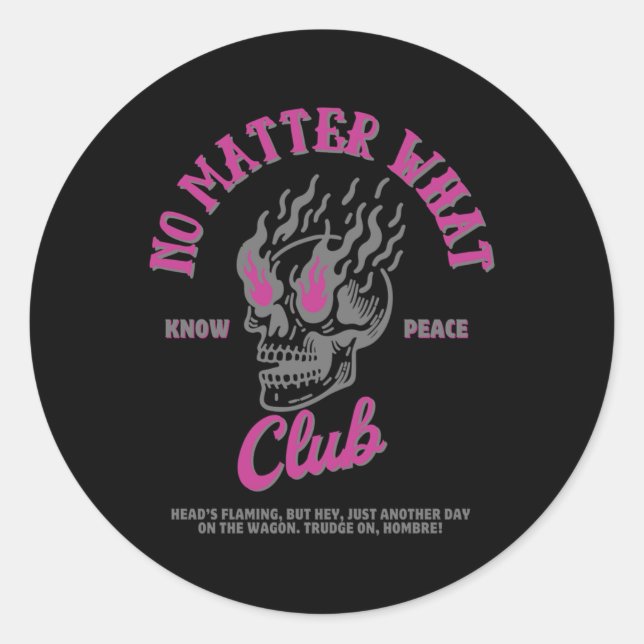 No What Club Sticker (Vorderseite)