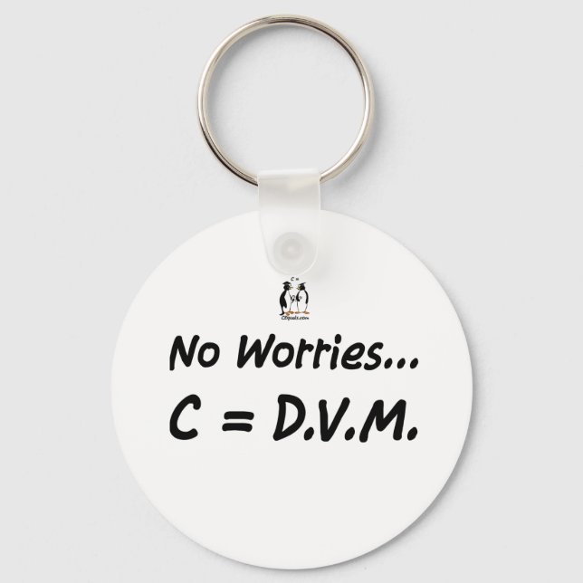 No worries C=DVM Schlüsselanhänger (Vorderseite)
