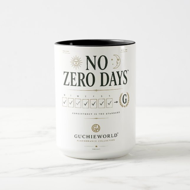 No Zero Days™ | GUCHIEWORLD™ Tasse (Zentrum)
