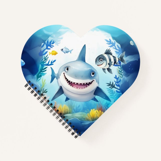 Noa the Shark and Casper, Ihr bester Fisch-Freund Notizbuch (Vorderseite)