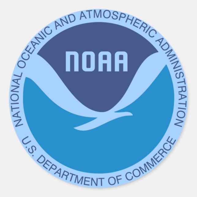 NOAA RUNDER AUFKLEBER (Vorderseite)