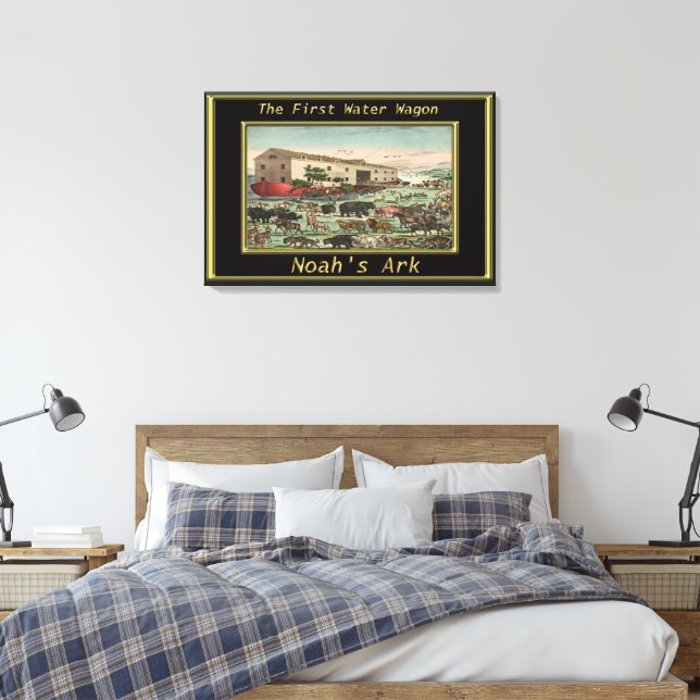 Noah Ark Genesis 6 Gewartet Tiere Leinwanddruck (Insitu (Schlafzimmer))