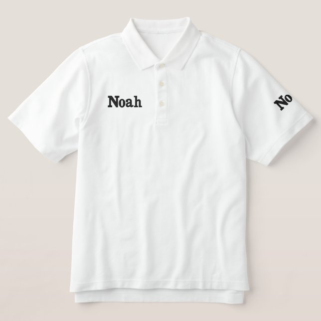 Noah bestickte Männer Name, (Design Vorderseite)