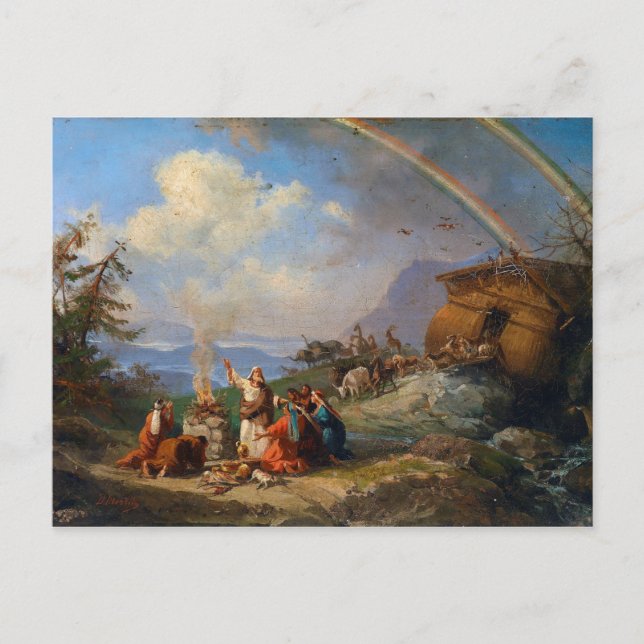 Noah dankt für die Leistung (1901) Postkarte (Vorderseite)