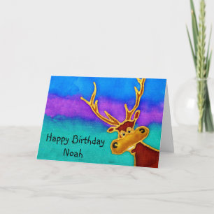 Noah, Joyeux Anniversaire stupide carte de cerf