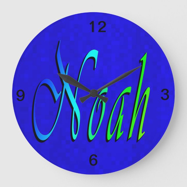 Noah, Name, Logo, Große Wanduhr (Vorderseite)