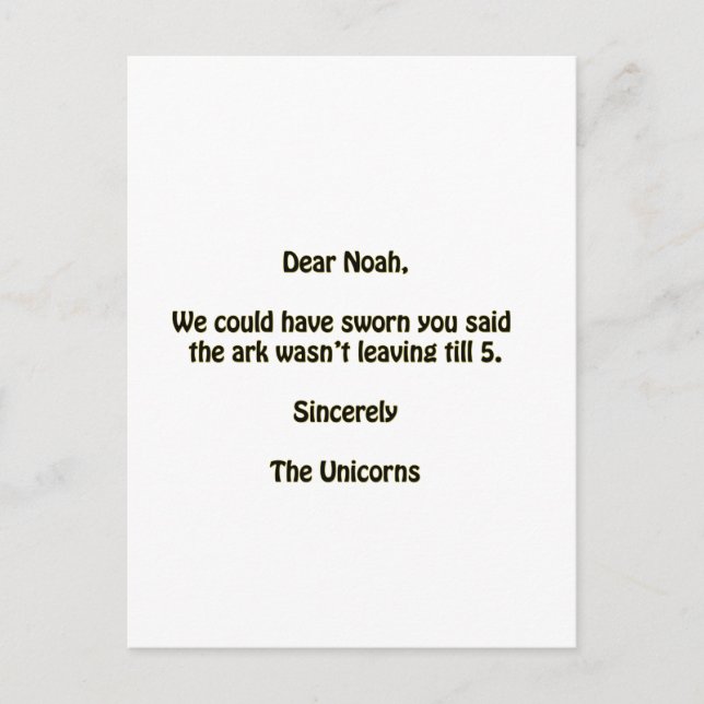 Noah Postkarte (Vorderseite)