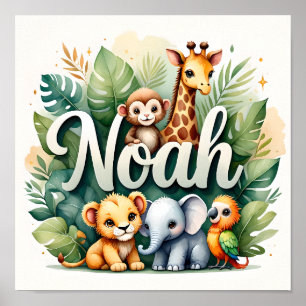 Noah Safari Kinderzimmer Wallfahrtskirche Poster