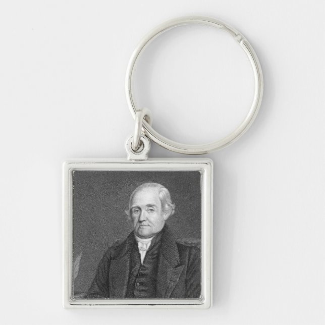 Noah Webster gravierte durch G. Parker Schlüsselanhänger (Vorne)