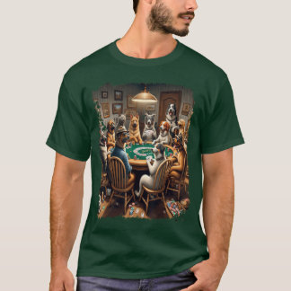 NoahFriends Spielkarten-Glücksspiel-Hund spielt Po T-Shirt