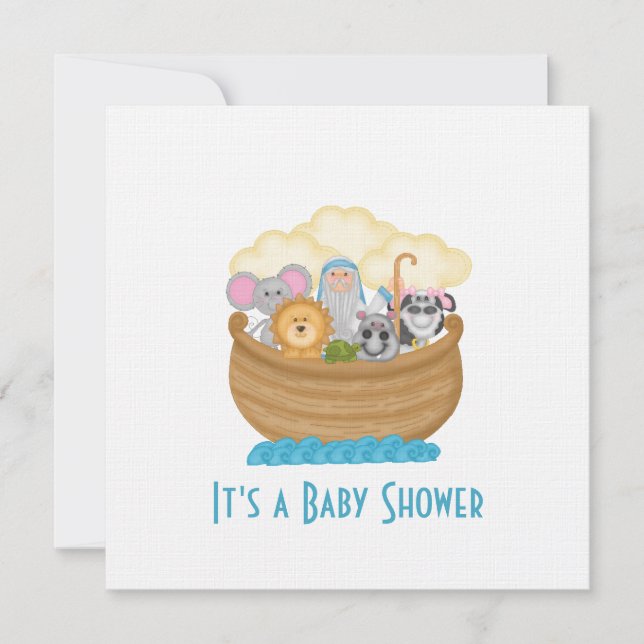 Noahs Arche-Babyparty-Einladung Einladung (Vorderseite)