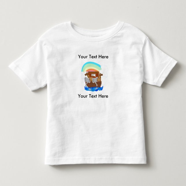 Noahs Arche kundengerecht Kleinkind T-shirt (Vorderseite)