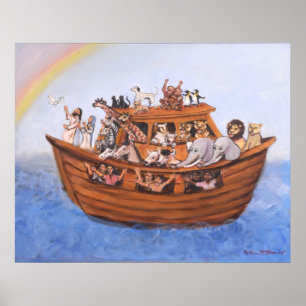 Noahs Arche-Leinwand-Druck Poster