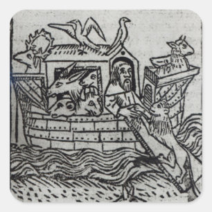 Noahs Arche Quadratischer Aufkleber