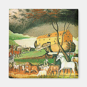 Noahs Arche - Tierkunst durch Edward-Provinzler Magnet