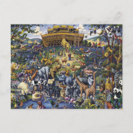 Noahs Ark Animals Postkarte