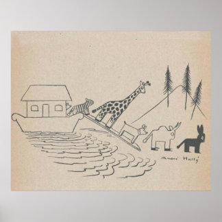 Noah's Ark Art Print Poster