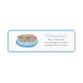 Noah's Ark Baby Blue Baby Baby Shower Einladung