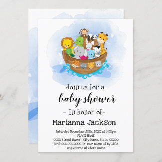 Noah's Ark Baby Shower Einladung