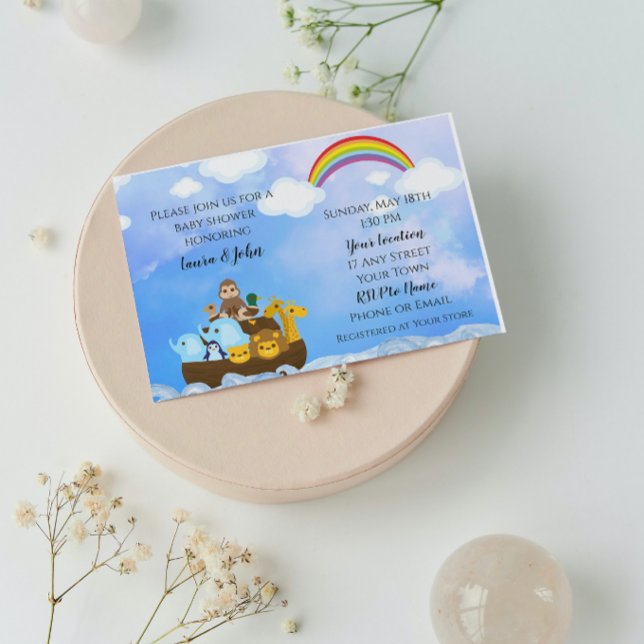 Noah's Ark Baby Shower Einladung (Von Creator hochgeladen)