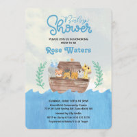Noah's Ark Baby Shower Einladung