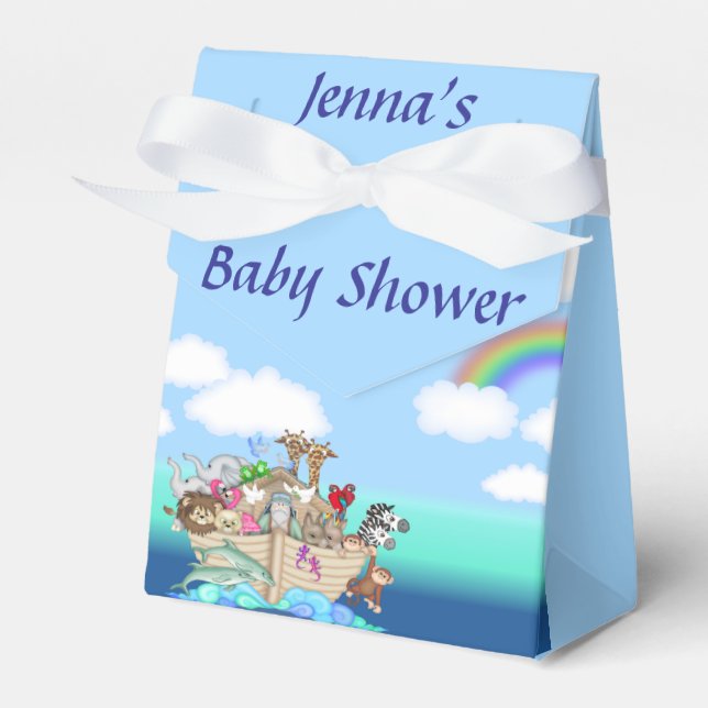 Noahs Ark Baby Shower Fevor Box Geschenkschachtel (Vorderseite)