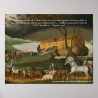 Noah's Ark Bible Scripture Standard Artwork Print
