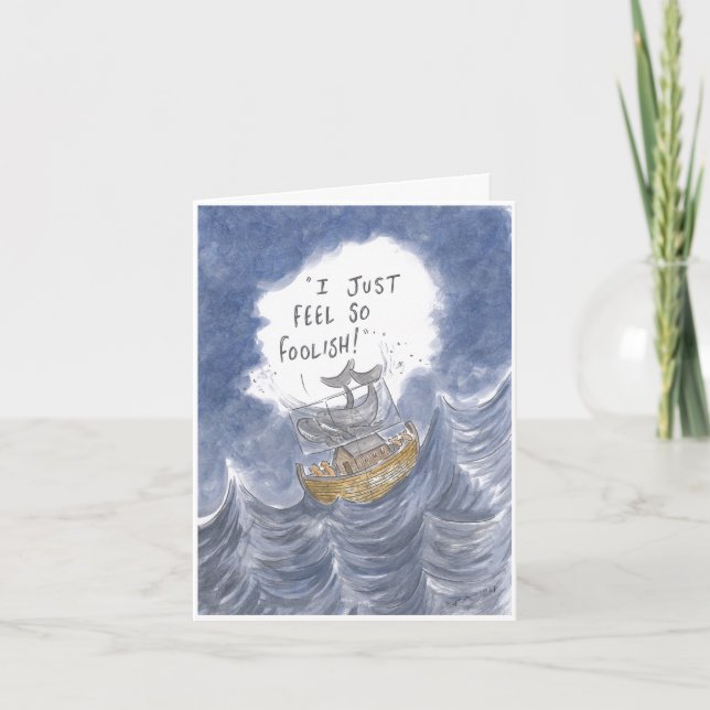 Noah's Ark Birthday Card Karte (Vorderseite)